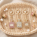 Luxury Perfume Bottle Shape Pendant Keychain Luxury Car Handbag Key Holder Party Gifts Jewelry Rhinestone Crystal 3 Colors Alloy