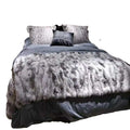 MWFur Fashion Winter Warm Customized Decorative Patchwork Rabbit Fur Throw for Bedding Throw for Winter
