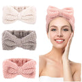 Elastic Bowknot Spa Headband Yoga Sports Bow Hair Band Women Facial Makeup Bowtie Turban Big Statement Head Wraps