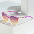 STY4485 Fashion Cat Eye Blue Light Blocking Eyewear New Arrival Vintage Pearl Sunglasses Women Fashion Designer Square Shades
