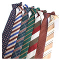 Striped Plaid Men's Tie 100% Silk Tie Men Luxury Suit Ties Polyester Male Necktie Wholesale