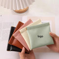 Custom logo Luxury Designer New pink Small PU Leather Mini Pouch Toiletry Travel Cosmetic Makeup Bag