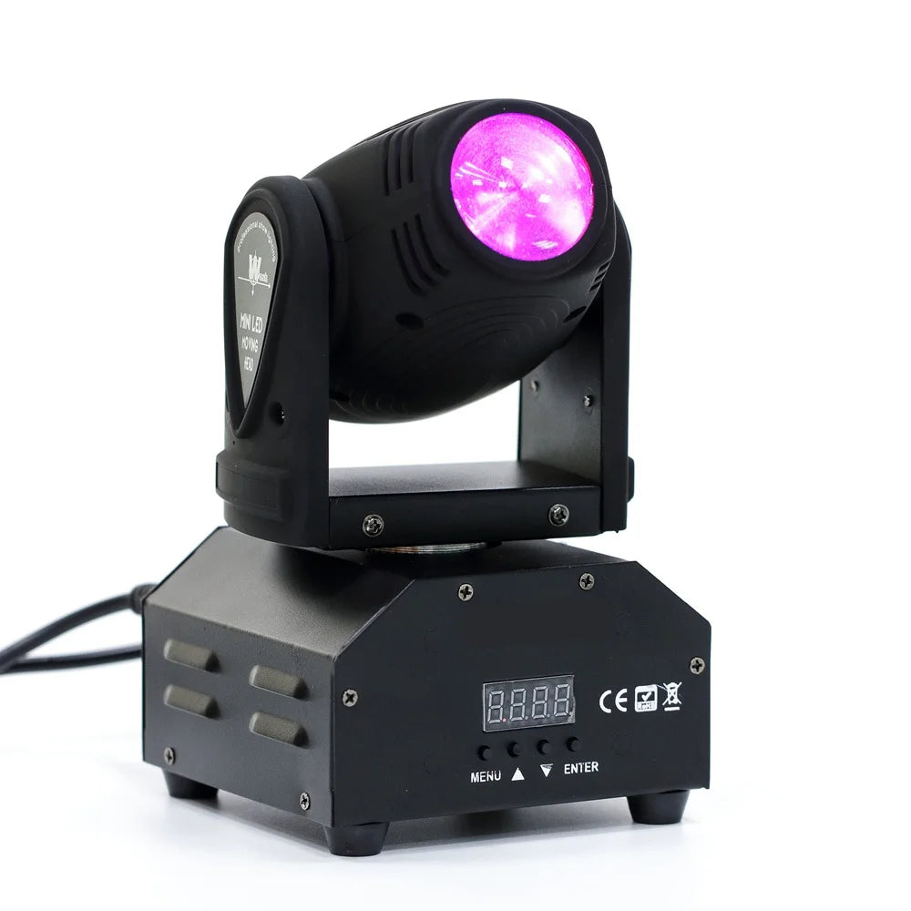 Mini LED RGBW 10W Beads 11/13CH Moving Head Stage Light with DMX512 Voice-activated