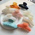 ZiTeng Factory Custom Bronzing LOGO French Stylish  Eco-friendly Cellulose Acetate 11cm Hair Claw Clip