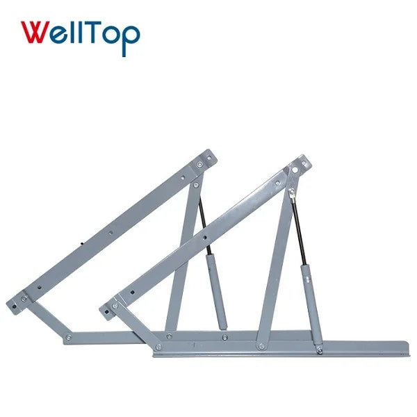 14.016 Furniture Parts Folding Sofa Bed Mechanism Adjustable Storage Springs Black Metal Lifting Bed for Kitchen and School Use