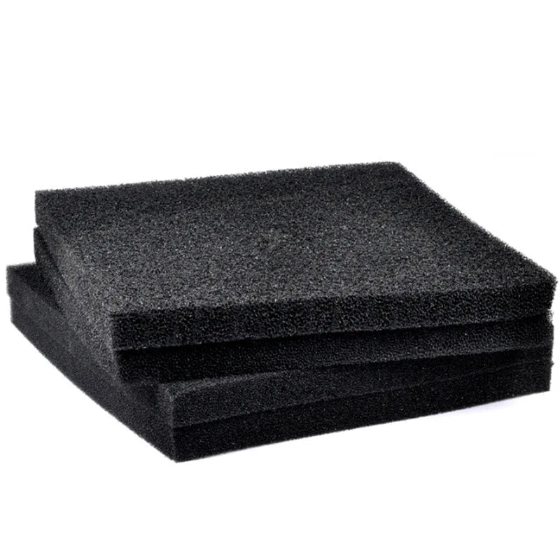 High Density Square Plastic Sponge Biochemical Filter 2L Black for Aquarium Fish Tank JN-05