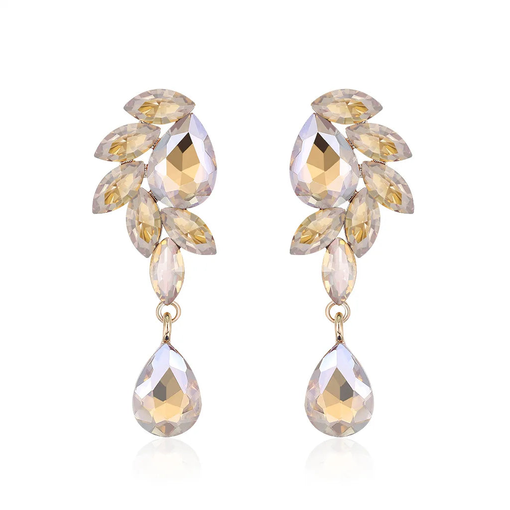 Miallo Cheap Drop Earrings 18k Gold Plated Jewelry Fashion Earrings for Women Exaggerated Water Drop Earrings