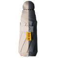 Minimalist Black Manual Five-Fold Umbrella Mini Pocket Compact Folding Design with Pouch Great for On-The-Go Use