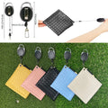 Promotional Portable  PU Woven Pattern Golf Cleaning Tool /Golf Towel  with Retractable Hook  for Clean Club and Balls