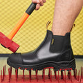 L607-4 Customized Good Quality Slip-on Hiking Chelsea Safety BootsHeavy Duty Puncture Proof Waterproof Work Boots for Factory