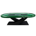YH 102Inch High End Solid Wood Professional Casino Quality Texas Hold'em Poker Table Custom LED Lighting Strong Legs Gambling