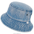 Classic Wholesale Washed Cotton Denim Bucket Hats Sprint Summer Outdoor Cap Travel Beach Sun Blank Soft Denim Hat