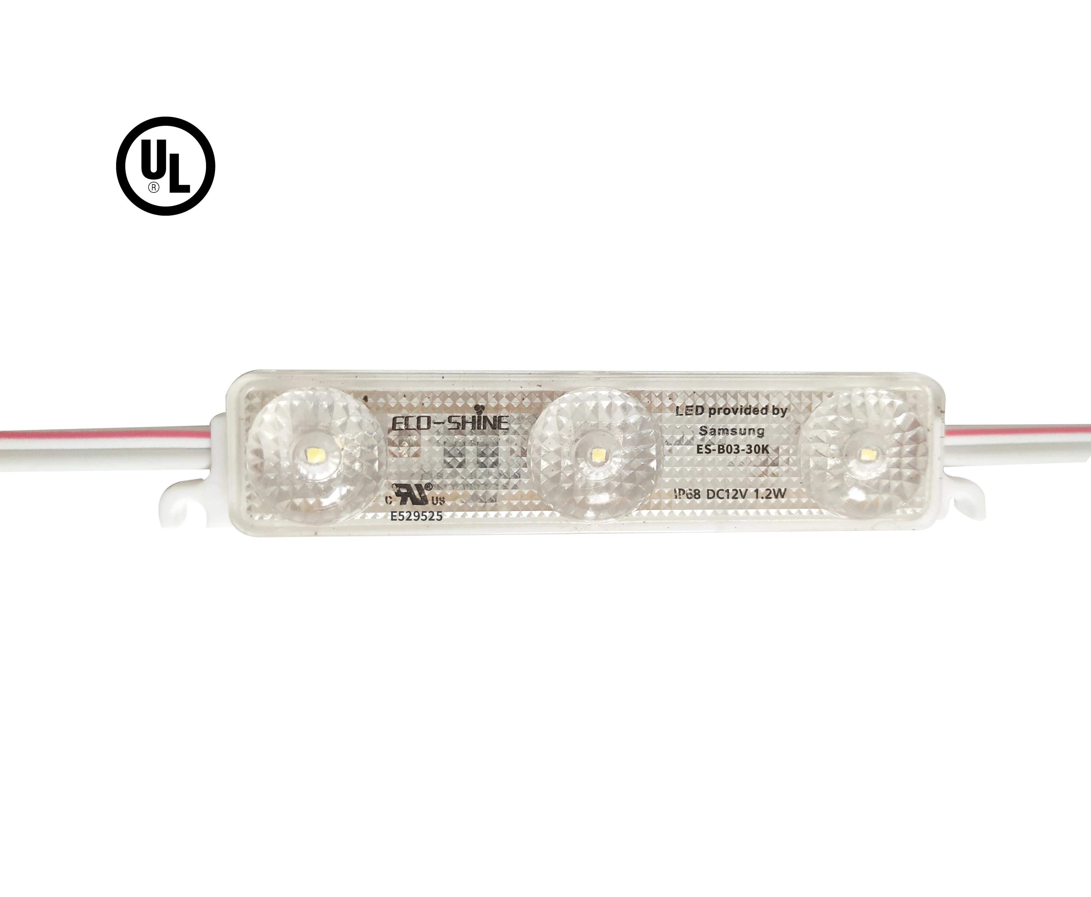 U L Certificate DC12v 1.2W 3 Leds  Outdoor Waterproof IP65 Sign Module Smd 2835 5730 Led Modules Advertising Lights