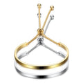 Wholesale New Product DIY Stainless Steel Adjustable Charm Blank Cuff Bracelet