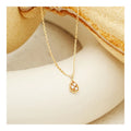 Tiny Dainty 925 Sterling Silver Vintage Style Jewelry Gold Plated Zircon Water Drop Tear Pendant Necklace