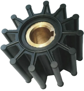 HTong Flexible Neoprene/Brass Closed Rubber Impeller Sea Water Pump Replacement DJ 08-20-1201 CEF 500120 Boat Use Key Drive
