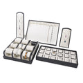 High Quality Leather Jewelry Organizer Tray Shop Display Container for Necklaces Rings Earrings and Bangles