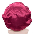 Hot Selling Women's Large Size Satin Bonnet Solid Polyester Sleep Hat Curly Hair 26cm Sweet Night Sleep Promotion Soft High