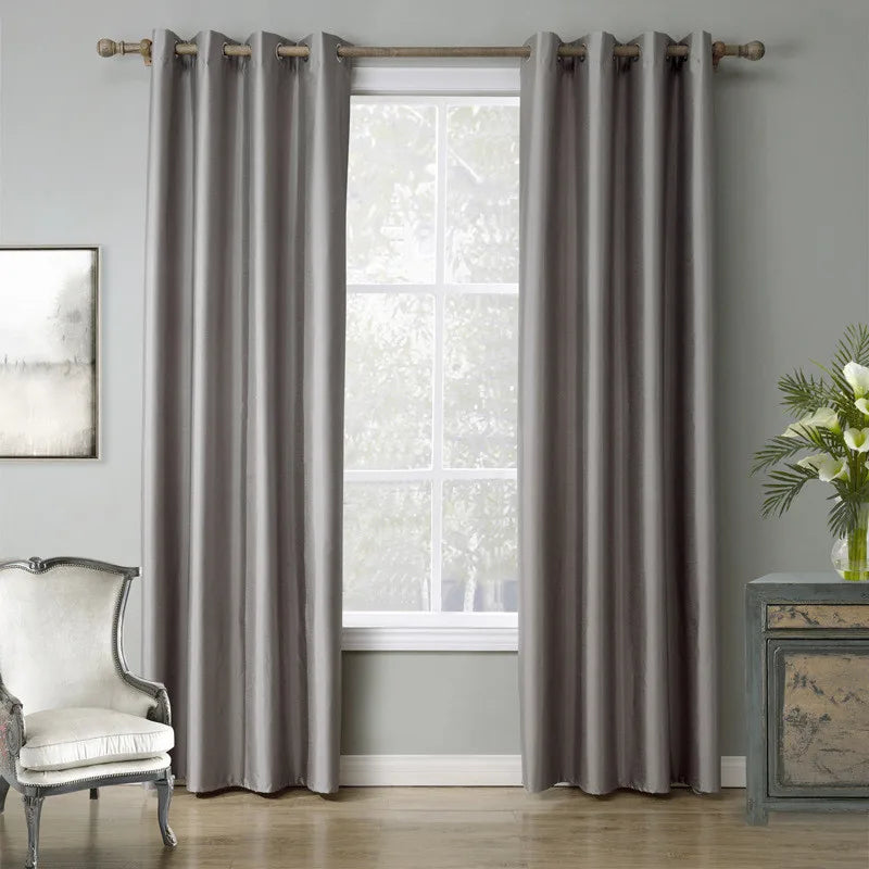 Modern Hawaiian Style Pleated Window Curtain Set for Luxury Living Room Customizable Woven Curtains