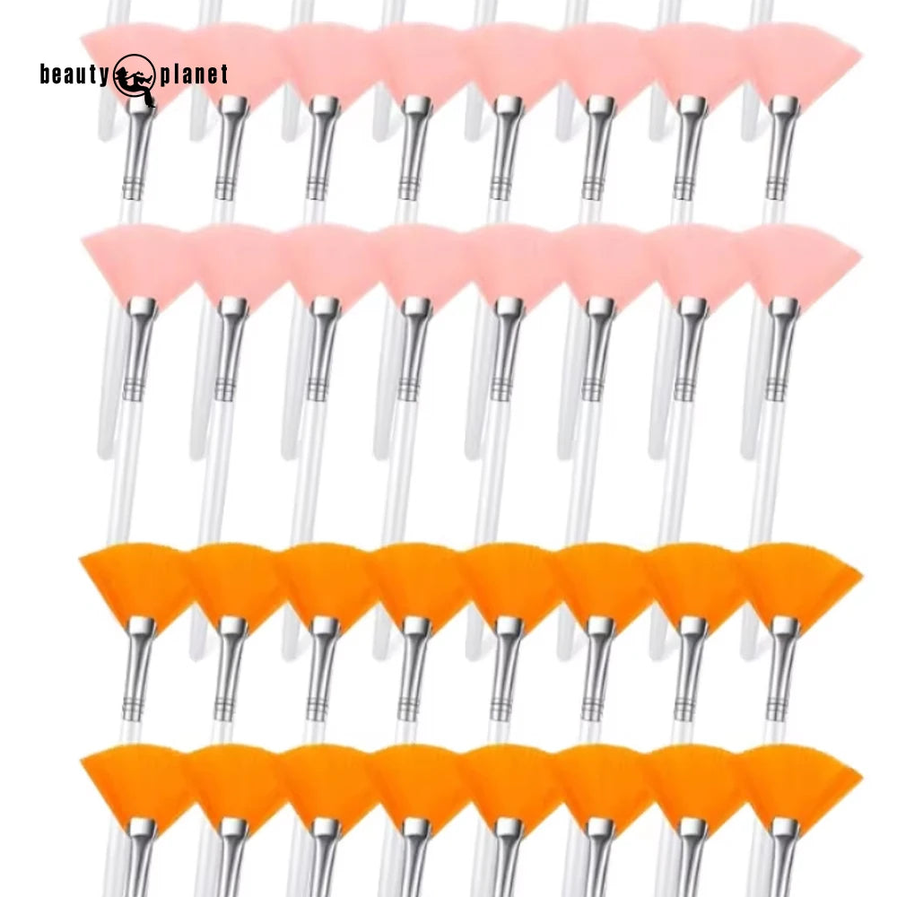 Beauty Planet Custom Facial Fan Brush for Acid Beauty Spa Face Mask Brush Mask Clay Cosmetics Facial Clay Fluffy Facial Brush