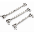 Stainless Steel 304 316 Turnbuckles Closed Body Jaw Jaw Turnbuckle Rigging
