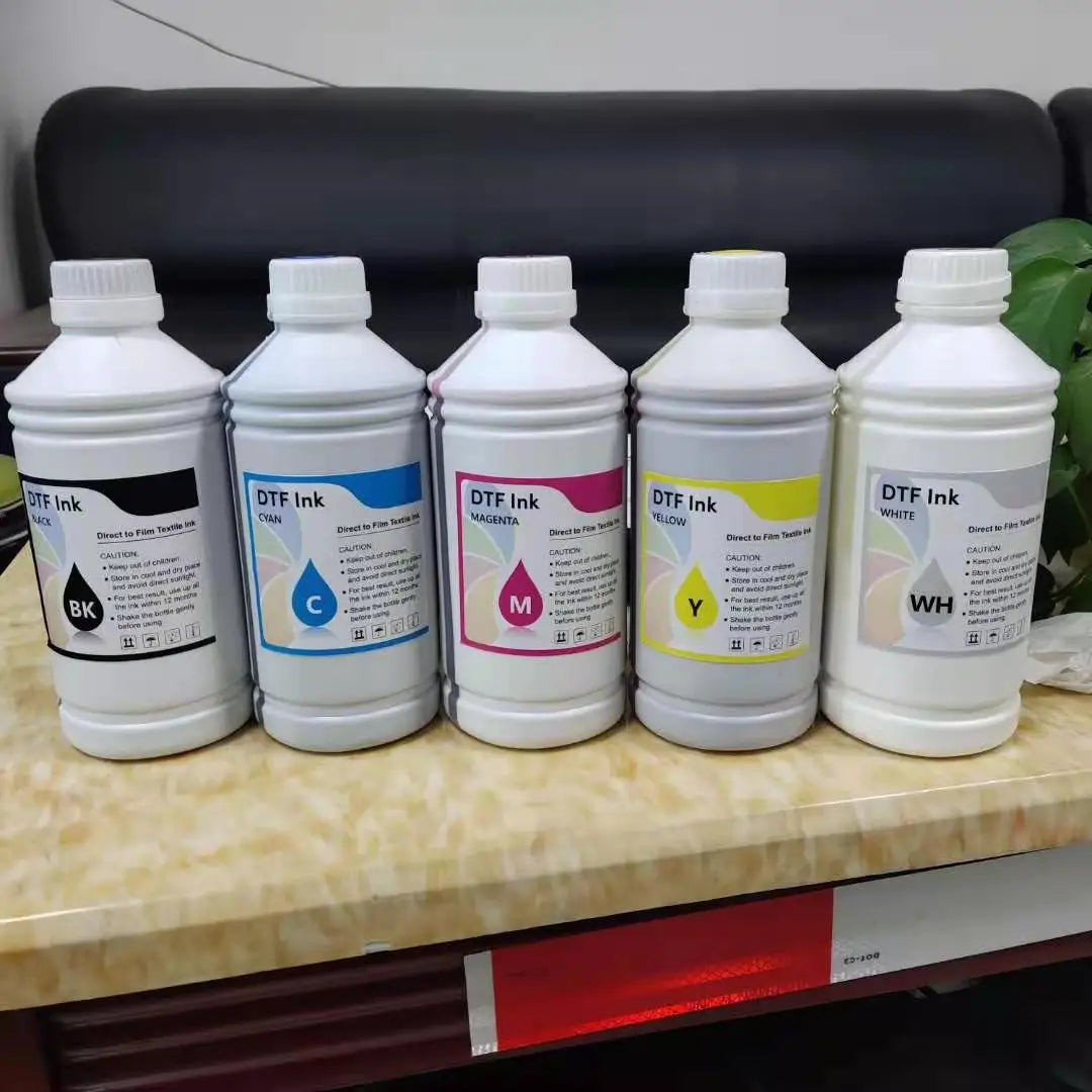 Premium DTF Pet Film Color Inks Transfer Pigment Ink for A3 Film Printer I1800 with Powder DTF INK