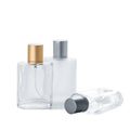 High Quality 100ml Thicken Frosted square Glass Gold Silver Grey Cap Cosmetic Package Container Perfume Spray Bottle Container