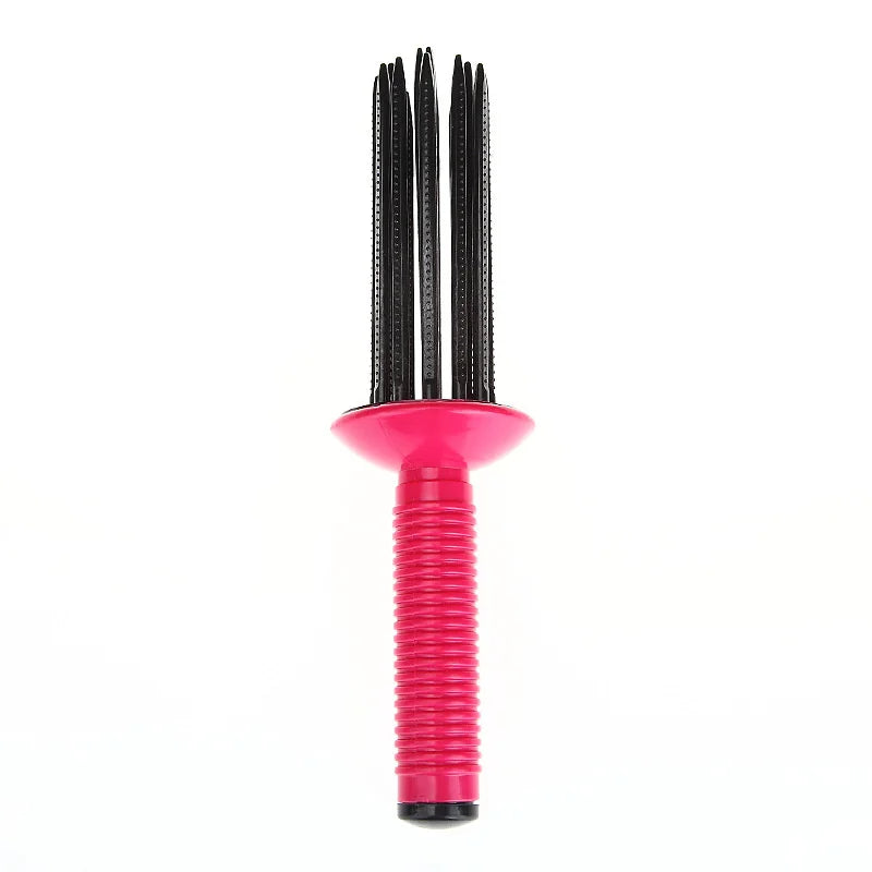 Hot Selling Curling Roll Comb for Curly Hair Brush Styling Tool Air Volume Round Comb Hair Fluffy Curling Roll Comb Daily Use
