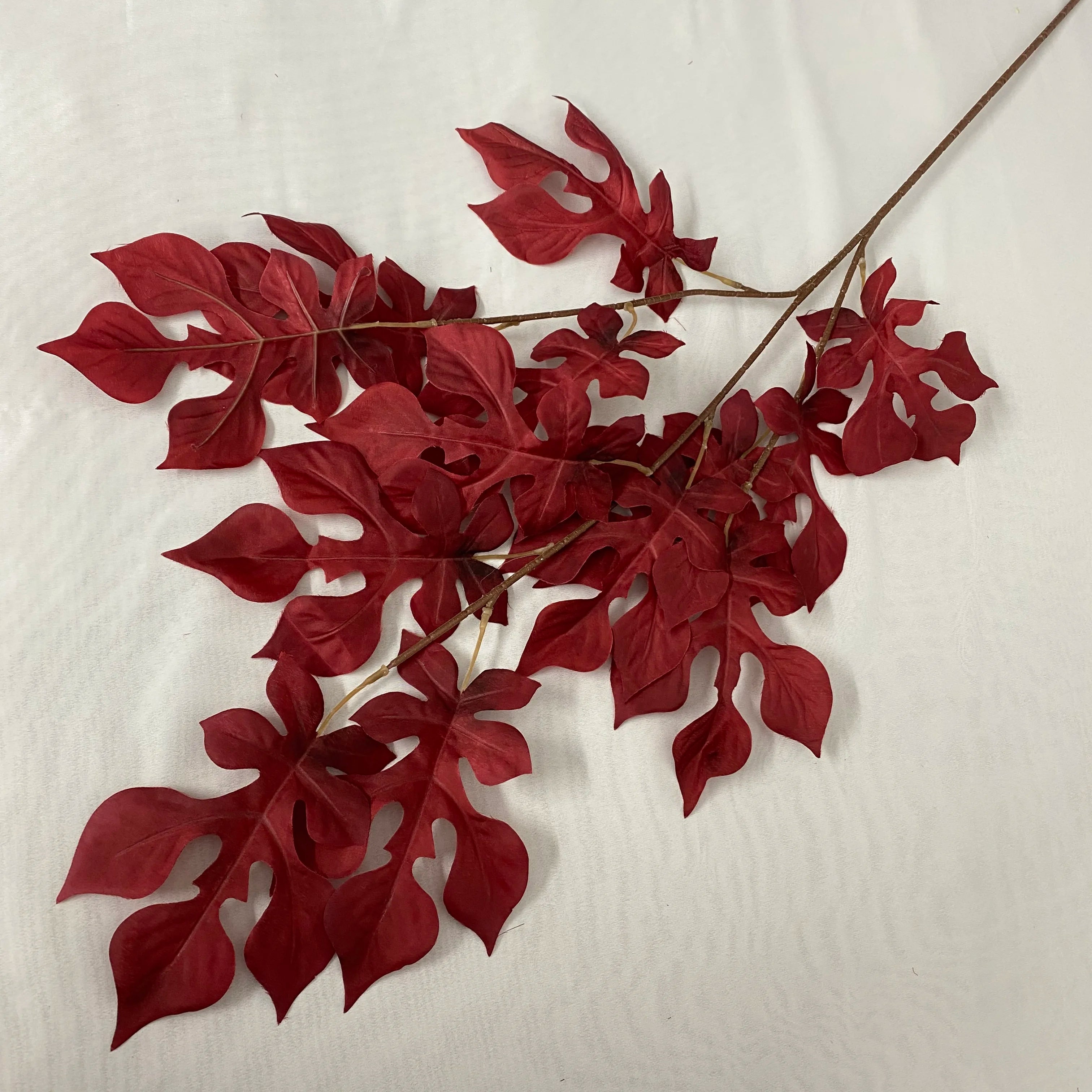 Multicolor-red Modern Style Artificial Flower Decoration Mariage Camellia Sinensis Leaves