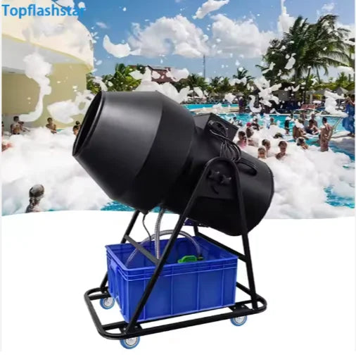 Topflashstar 3000W Foam Machine Manual Control Summer Atmosphere Party Swimming Pool Jet Cannon Machine Foam Party