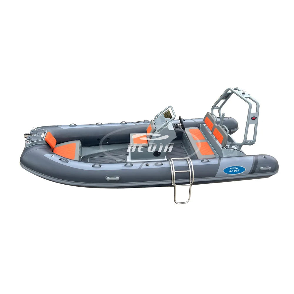 Orca Hypalon 500 cm Aluminum Semi Rigid Boat 5.0 Luxury Dinghy Rubber Boat with Motor