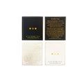 Custom Double Sided Gold Stamping Logo Business Cards Black White Coated for Candle Perfume Information Enhanced Visibility