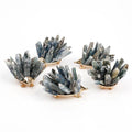 Wholesale Home Furnishing Gem Stone Creativity Alloy Mineral Crystal Crafts Cute Object Shape Hedgehog Spider Pyrite Ornaments