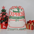 Sublimation Printing Christmas Canvas Bag Christmas Gift Bag Drawstring Bag Canvas