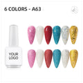JTING Nail Products Beauty 6 Colors Gel Polish Uv Gel Kits OEM Professional Custom Private Label Nail Polish Bottles Wholesale