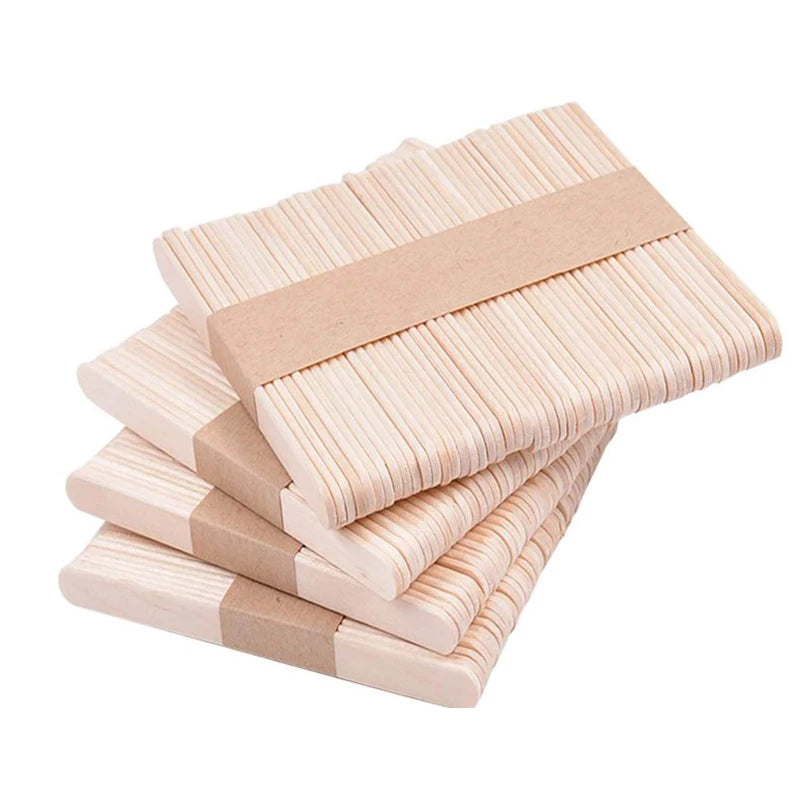 114 mm Straight Edge Popsicle Sticks Craft House Ice Cream on Wooden Stick With logo Hot Stamping