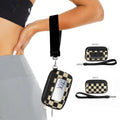 Hot Sales PVC Card Organizer Wristlet Clear Transparent Portable Bank Change Bag with Zipper Closure Fashion Style