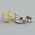 New Design 18K Gold Plated Hoop Earrings Jewelry 925 Sterling Silver Flower Hoop Earrings for Women