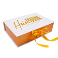 Customizable Luxury Folding Shoes Box Gold Foil Stamped Kraft Paper Magnetic Flap Open Design Logo Clothing Cap Packaging Gift