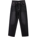 Fitspi European American Street Trends Black Washed Jeans Men's Hip Hop Loose Plus Size Youth Trousers