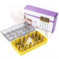 Stainless Steel Piping Tips Set 18pcs Cake Decorating Tools Cake Decorating Pastry Icing Tips Nozzles Kit Baking Piping Tools