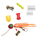 Saltwater Fishing Tackle Slide Parts Snapper Silicone Skirts and Rubber Tie Fixed Parts Lure Accessories Sea Fishing Parts MegaBDM
