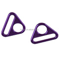 Factory New Color 25mm Purple Handbag Strap Belt Triangle Ring Buckle Metal Bag Triangle Shape Ring