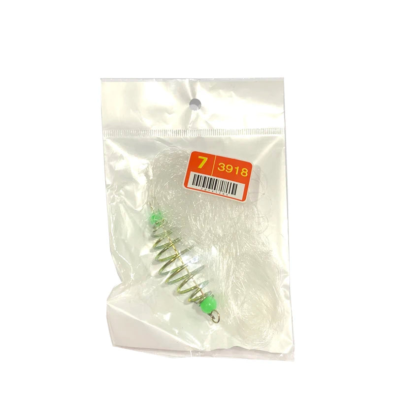 Copper Spring Shoal Fishing Net with Night Luminous Beads Ball Bearing Solid Ring Nylon PE Material Freshwater Fishing Tool