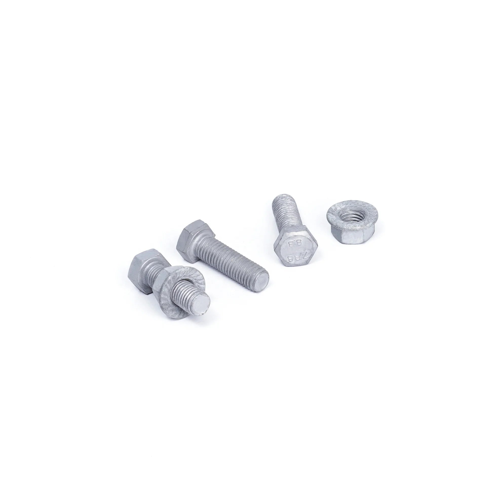 HDG GB5782 GB5783 Hexagonal Hex Flat Head Bolt Screw Carbon Steel Hot-dip Galvanized Constructional Solar 5mm