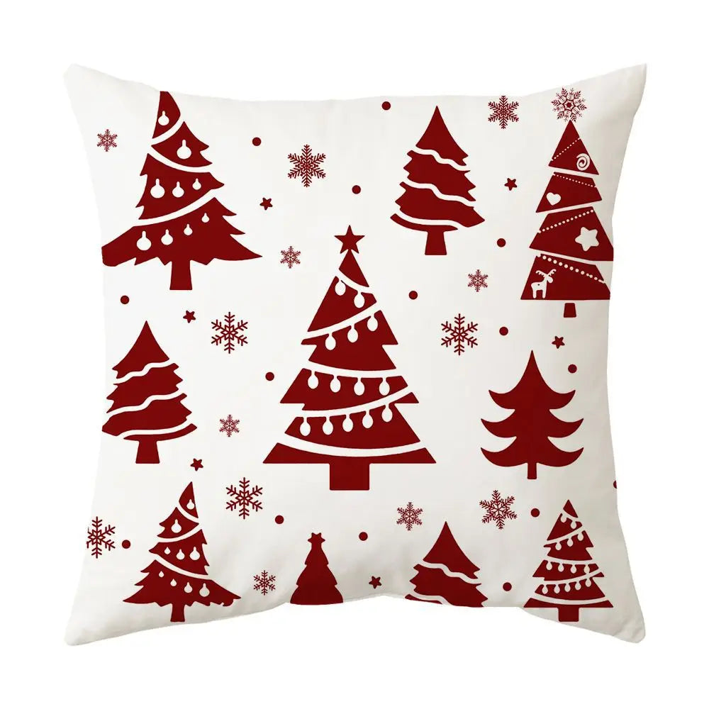 Amity Factory Christmas Printed Throw Pillow Cover for Decoration Home Living Room Sofa Polyester Square Cushion Cover 45*45cm