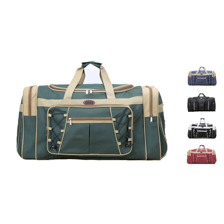 JOYOUS Large Capacity Solid Color Kids Travel Bag & Luggage Set Polyester Escuter Suitcase with Zipper Closure for School Trips