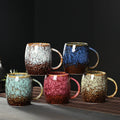 500ml Creative Personality Retro Kiln Changing Glaze Large Capacity Japanese Coffee Cup Custom Ceramic Cup Coffee Mugs