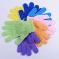 Factory Wholesale Nylon Body Scrub Gloves Custom Logo and Packing Exfoliating Bath Mitt Made of Quality Sponge