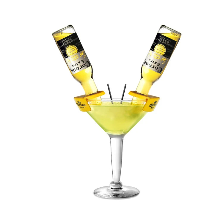 Hot Sell Cheap PP Plastic CoronaRita Beer Bottle Holders Drink Clip for Schooner Glass